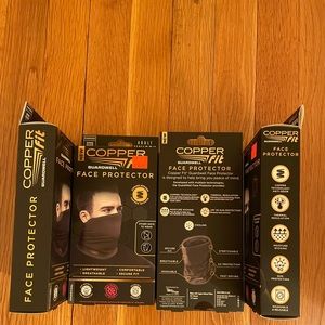 Copper fit face protectors.